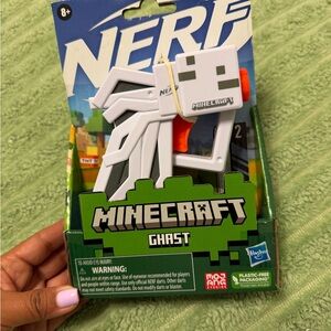 Nerf Minecraft Ghast Action Figure - White and Orange
